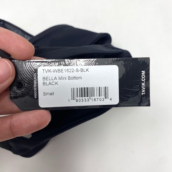 Tavik Womens Bella Minimal Bikini Bottom Only in Black Thongkini Size Sm… - Picture 11 of 12